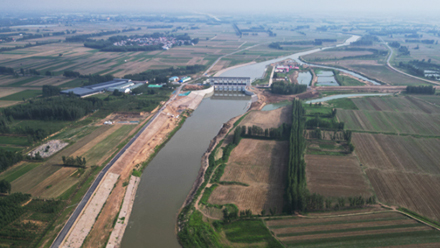 Zhengsai Shield Jialu rio Weishi seção projeto de proteção do rio